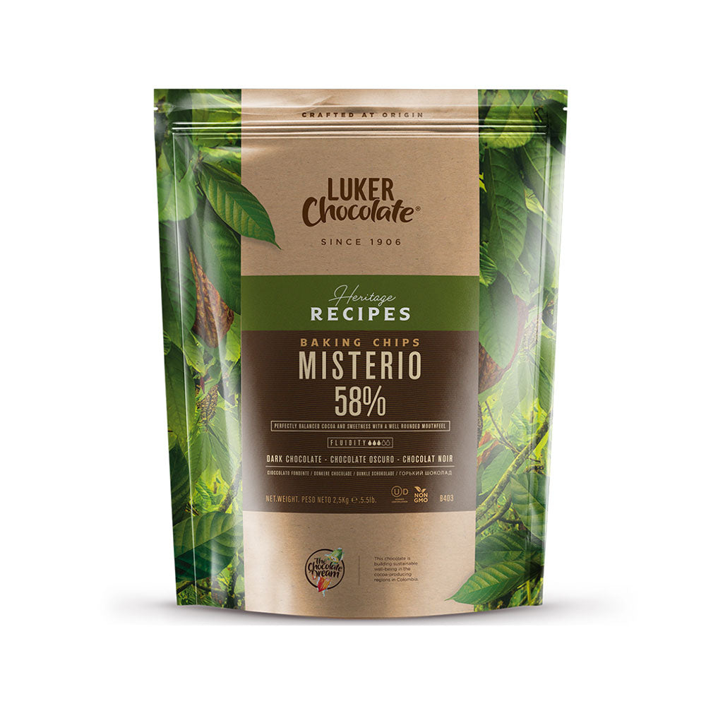 58% Dark Chocolate Baking Chips | Misterio