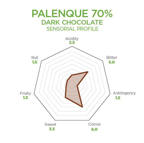 palenque 70 porcent dark chocolate sensorial profile